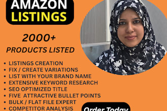 do listings on any platform like amazon walmart ebay