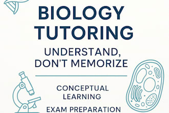 be your expert  biology tutor for concept mastery