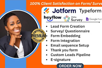 create jotform typeform google form, cognito form, survey formstack surveymonkey