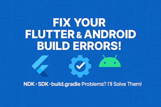 fix build gradle, ndk, and sdk issues in your flutter or android app for you