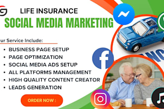 handleyour insurance social media marketing life insurance smm car insurance smm