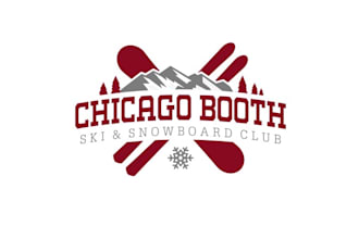 create modern rustic ski snowboard club logo