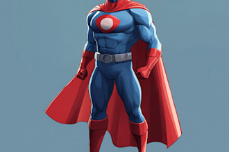 create superhero cartoon character for you