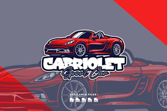 design super car automotive transportation logo