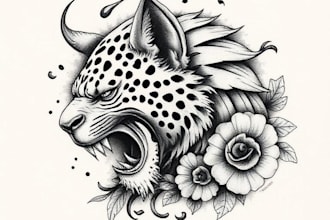 draw a realistic realism tattoo design for you
