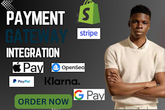 integrate or setup payment gateway stripe paypalklarna apple pay p24 intoshopify