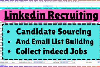 do linkedin recruiting, sourcing and list building