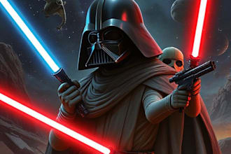 draw your star wars sci fi character art