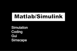 do matlab simulink modeling, image processing and gui