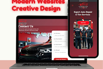 design and develop a modern, responsive, mobile friendly website