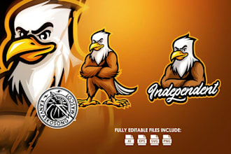 do mascot bird owl eagle logo