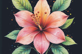 paint watercolor flowers and botanical illustrations