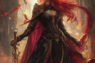 create concept art, fantasy illustrations, and character designs