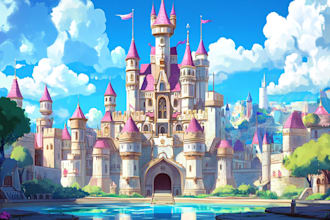 do anime background and environment art, game art illustration