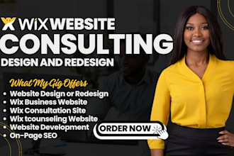create wix website design, wix consulting site, counseling site, website design