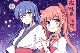 draw nsfw, sfw anime cartoon characters and fan art