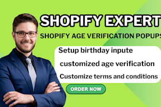 set up professional shopify age verification popups for legal compliance shopify