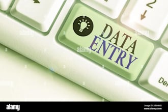 accurately perform data entry, typing and web research