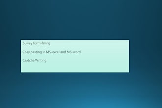 do data entry and form filling