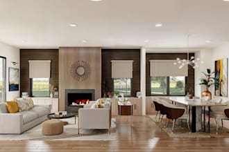 do interior 3d rendering design exterior architectural living room render