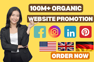 do website promotion, business, amazon, product, book, blog, event or any link