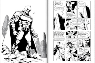 create your comic book page and illustration