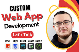develop web application as full stack web developer saas mern stack developer