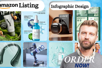 amazon ebay etsy 3d product infographic design stan store digital product design