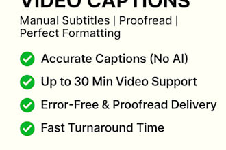 create accurate hindi and english captions and subtitle for your videao