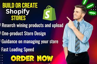 build shopify store or dropshipping ecommerce store, shopify website digital