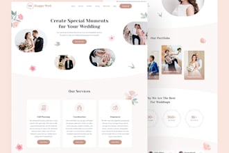 build modern wedding website, rsvp site party or event wix website design, wix
