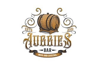 design wonderful friendly local dive bar logo