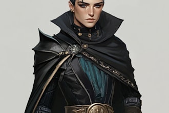 do professional illustration, dnd characters and concept art