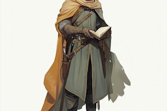 draw original fantasy characters, dnd concept art, fanart