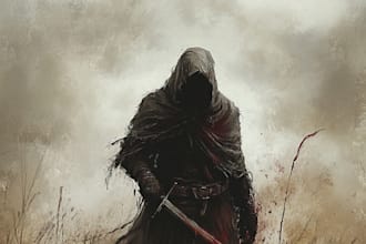 draw monster art, horror illustration, horror book cover
