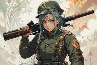 draw unique military character