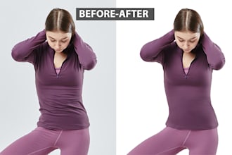 do professionally clothing wrinkle remove photo retouching background removal