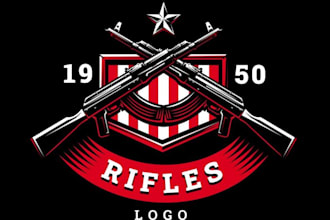do design creative military logo for your business