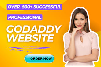 develop godaddy website, godaddy website design or redesign godaddy expert