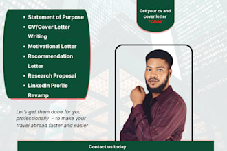 write professional cvs, cover letters, sops, and optimize linkedin profiles