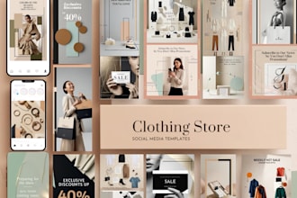 create stylish posts and stories for your clothing brand
