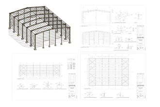 do detailed steel structure, structural design using etabs, staad pro or revit