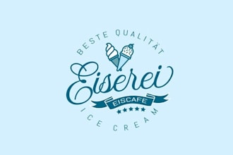 design update industrial vintage style logo