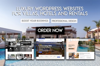 create a luxury wordpress website for your villa, hotel, or vacation rental