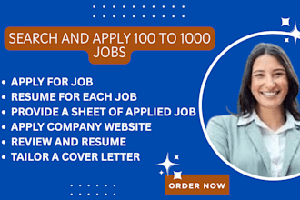 search and apply 100 to 1000 jobs for you