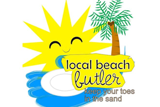 design colorful local beach butler logo