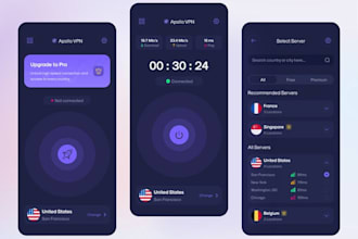 create a multiplatform VPN app with admin control panel