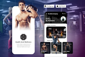 develop fitness health wellness workout and diet apps