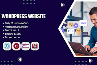 develop a professional responsive wordpress website