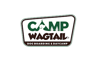 design camp wagtail dog boarding day camp logo